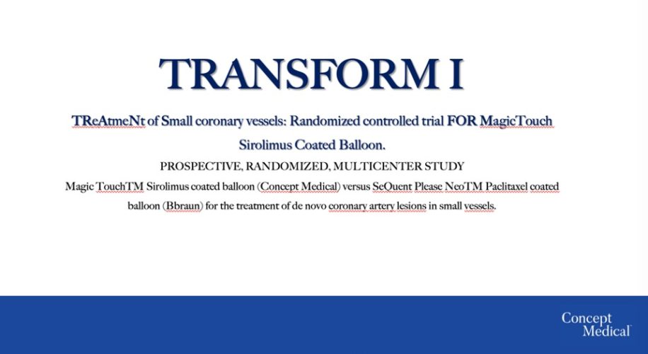 First patient enrolled in TRANSFORM I RCT